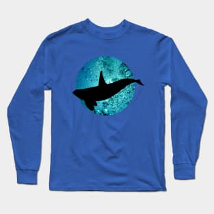 Orca in blue Long Sleeve T-Shirt